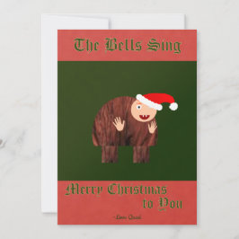 Tarjeta Festiva Las Deseos Navideños del Jorobado de Notre Dame 