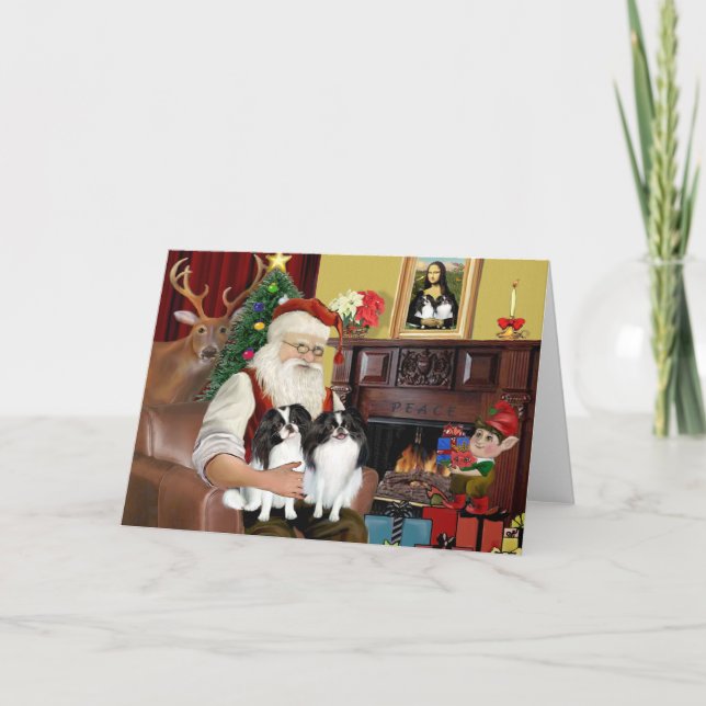 Tarjeta Festiva Las dos campanas japonesas de Santa María (Anverso)