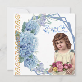 Tarjeta Festiva Las flores son mi hija de guirnaldas de San Valent