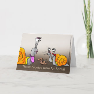 Tarjeta Festiva Las galletas de Santa