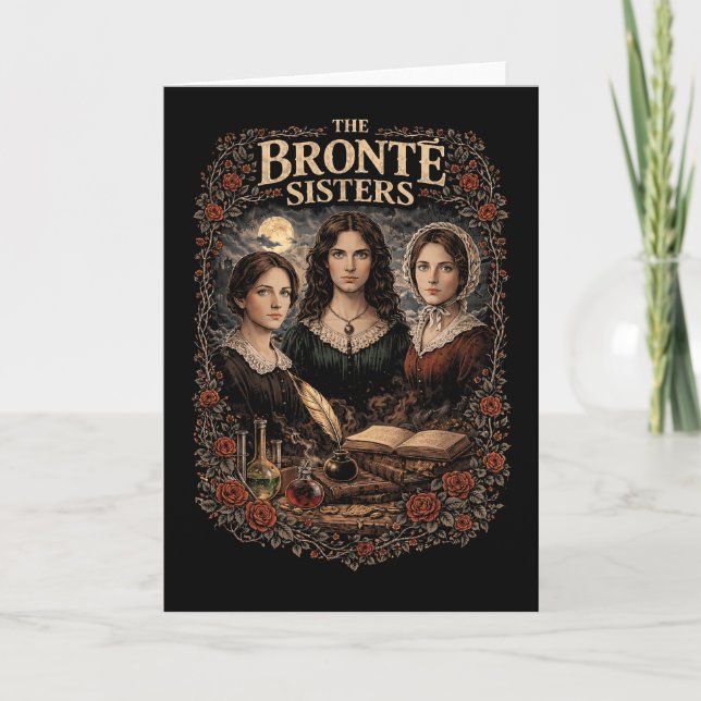 Tarjeta Festiva Las hermanas Brontë (Anverso)