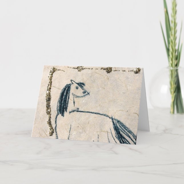 Tarjeta Festiva Las ilustraciones originales por el CCA embroman - (Anverso)