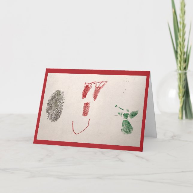 Tarjeta Festiva Las ilustraciones originales por el CCA embroman - (Anverso)