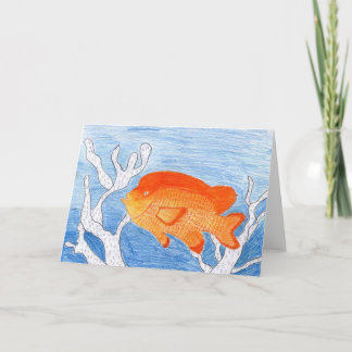 Tarjeta Festiva Las ilustraciones que ganan de los niños: