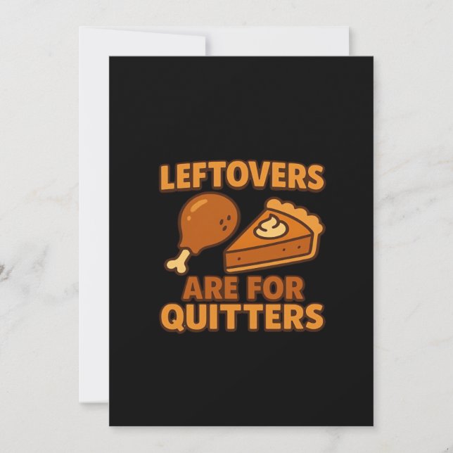 Tarjeta Festiva Las Leftovers Son Para Quitters Classic Guay Minim (Anverso)