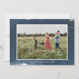 Tarjeta Festiva Las maravillas de sus Navidades de escritura de fo