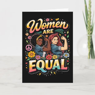 Tarjeta Festiva Las Mujeres Son Iguales