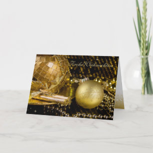 Tarjeta Festiva Las navidades áureas
