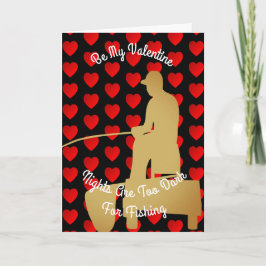 Tarjeta Festiva Las Noches De San Valentín Son Demasiado Oscuras P