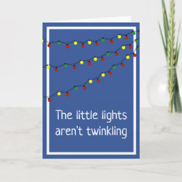 Tarjeta Festiva Las pequeñas luces no parpadean