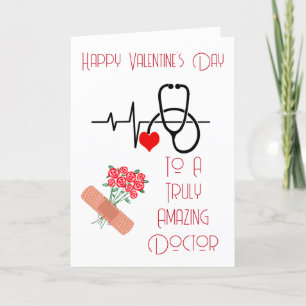 Tarjeta Festiva Latido Moderno del Corazón Rosas Rojas Día de San