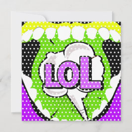 Tarjeta Festiva Lauder en voz alta