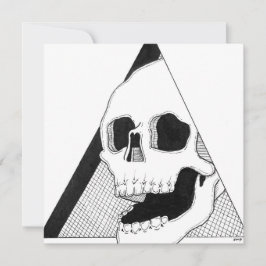 Tarjeta Festiva Laughing Skull Art