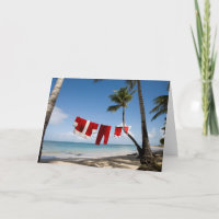 Lavandería de Santa en la playa