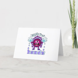 Tarjeta Festiva Lávate las manos