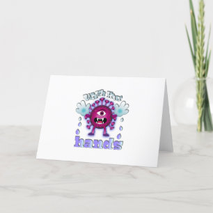 Tarjeta Festiva Lávate las manos