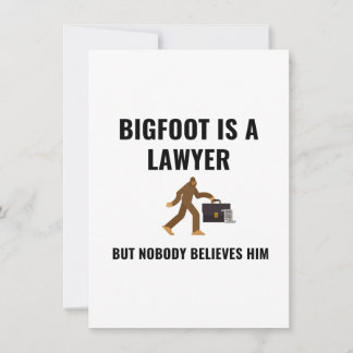 TARJETA FESTIVA LAWYER BIGFOOT