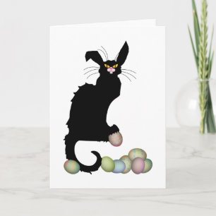 Tarjeta Festiva Le Chat Noir Easter Bunny Ears