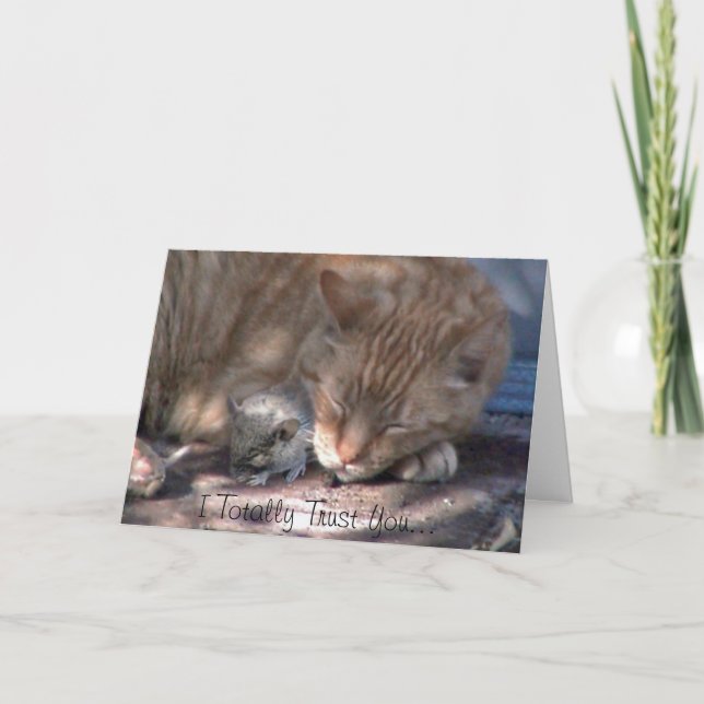 Tarjeta Festiva Le confío en totalmente… (Anverso)