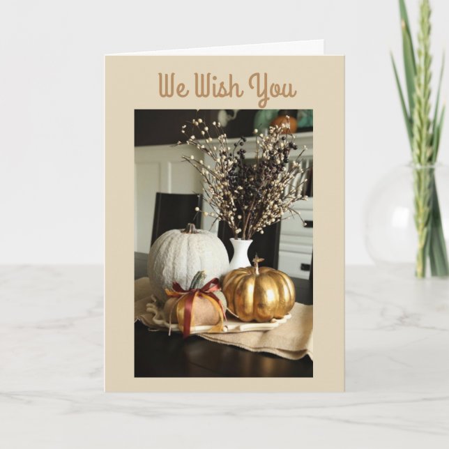 TARJETA FESTIVA LE DESEAMOS UN GRACIAS MUY FELIZ (Anverso)