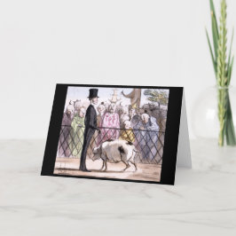 Tarjeta Festiva Le Jardin des Plantes a Pekin - Honore Daumier