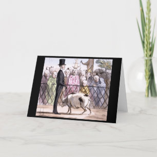 Tarjeta Festiva Le Jardin des Plantes a Pekin - Honore Daumier