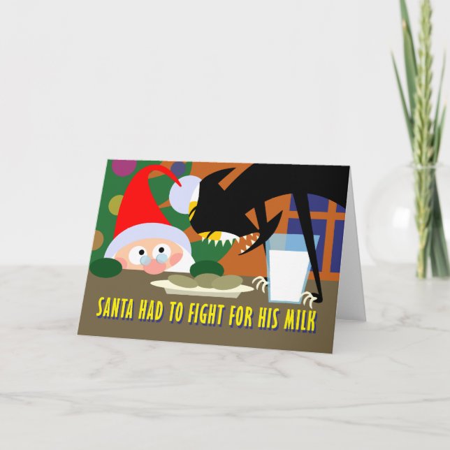 Tarjeta Festiva Leche de Santa (Anverso)