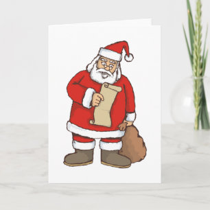 Tarjeta Festiva Lectura de Santa