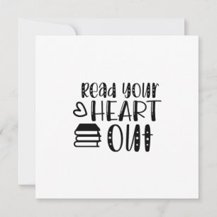 Tarjeta Festiva Leer arte Leer tu corazón