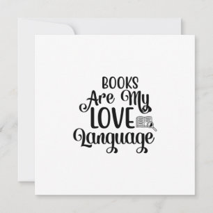 Tarjeta Festiva Leer libros de arte es mi lenguaje de amor
