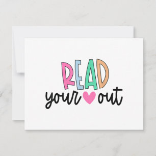 Tarjeta Festiva Leer tu corazón lindo para las profesoras que aman