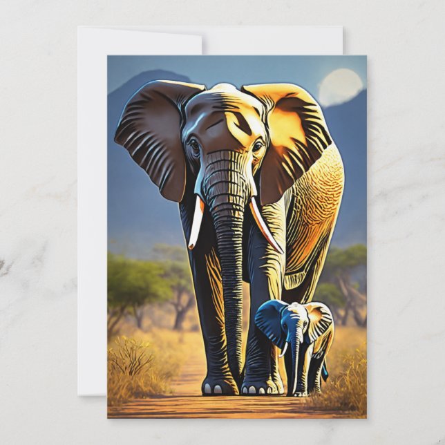 Tarjeta Festiva Legado africano (Anverso)