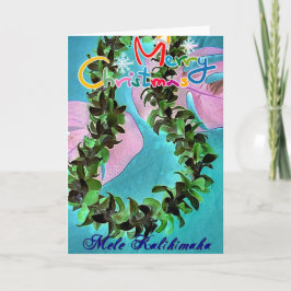 Tarjeta Festiva Lei Card Navidades de Hawái