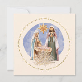 Tarjeta Festiva Lejos De La Crema De Los Navidades De Natividad De