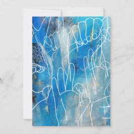 Tarjeta Festiva Lenguaje Rótulo americano