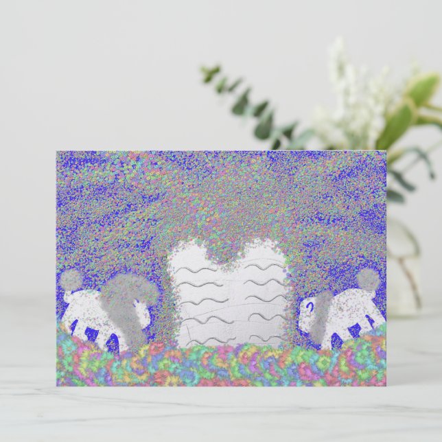 Tarjeta Festiva León de la Pascua de Pésaj (Anverso de pie)