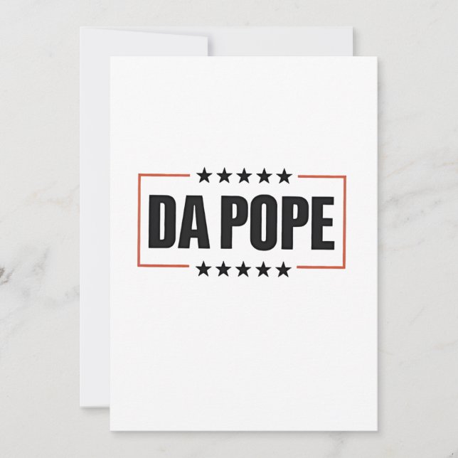 Tarjeta Festiva León XIV Iglesia Cristiana Da Pope (Anverso)