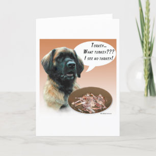 Tarjeta Festiva Leonberger Turquía