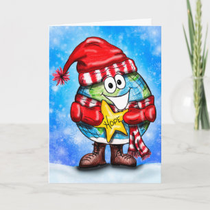 Tarjeta Festiva Les deseamos un mundo de esperanza Personalizado e