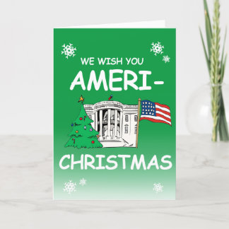 Tarjeta Festiva Les Deseamos una Ameri-Navidad de Biden Harris 202