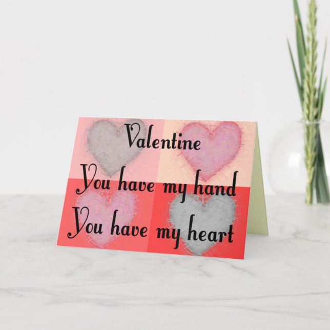 Tarjeta Festiva Lésbicos regalos de San Valentín "Tienes mi corazó (Anverso)