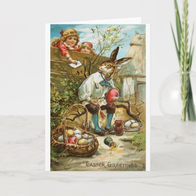 Tarjeta Festiva Letra al conejito de pascua (Anverso)