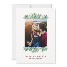 Letra de familia de Navidades de follaje acuático 