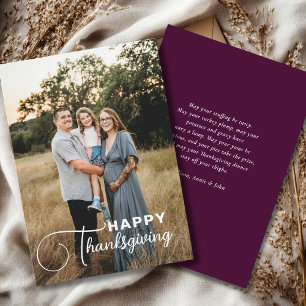 Tarjeta Festiva Letra "Happy Thankding", 1 foto