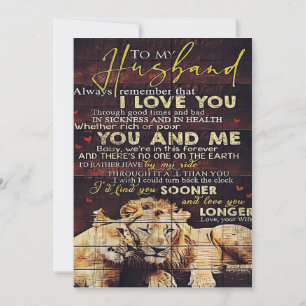 Tarjeta Festiva Letra minúscula para marido   Decoración familiar 