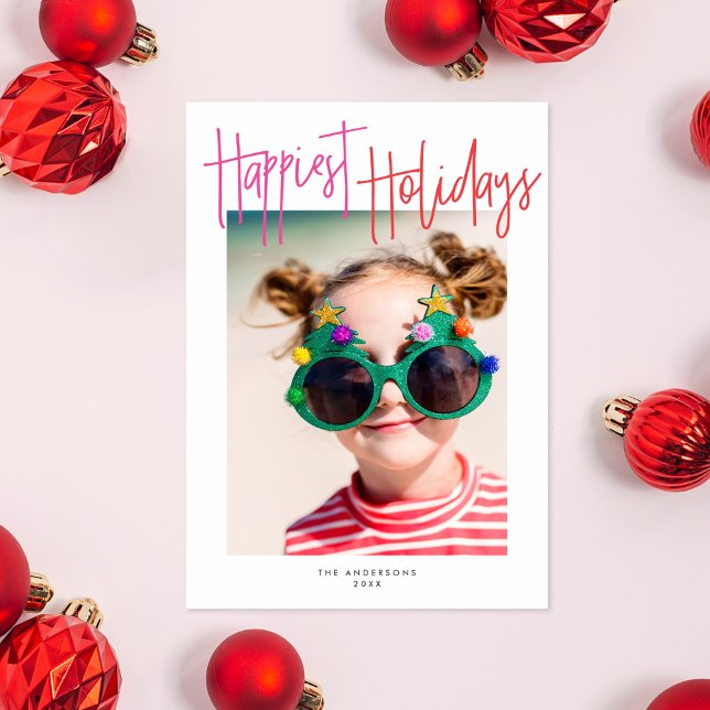 Tarjeta Festiva Letras Coloridas Felices Fiestas | Foto de Vacacio (Subido por el creador)