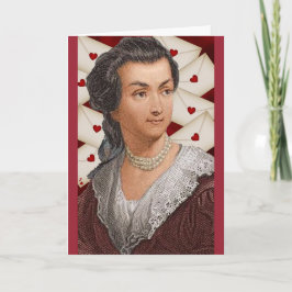Tarjeta Festiva Letras de amor de Abigail Adams