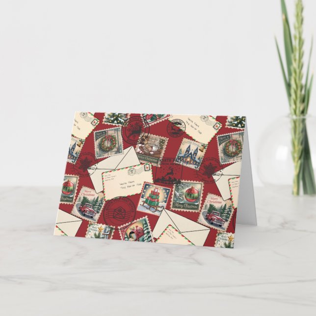 Tarjeta Festiva Letters to Santa Holiday card (Anverso)