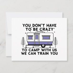 Tarjeta Festiva Leyenda de camping desde siempre