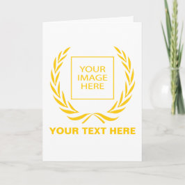 Tarjeta Festiva Leyenda de oro personal